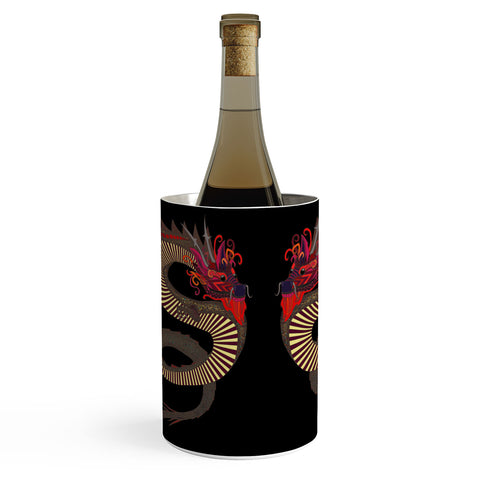 Sharon Turner Dragon Ink Wine Chiller