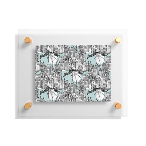 Sharon Turner Dragon Kingdom Winter Toile Floating Acrylic Print