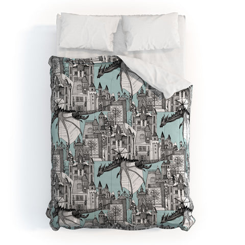 Sharon Turner Dragon Kingdom Winter Toile Comforter