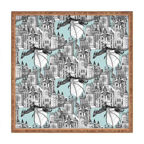 Sharon Turner Dragon Kingdom Winter Toile Square Tray