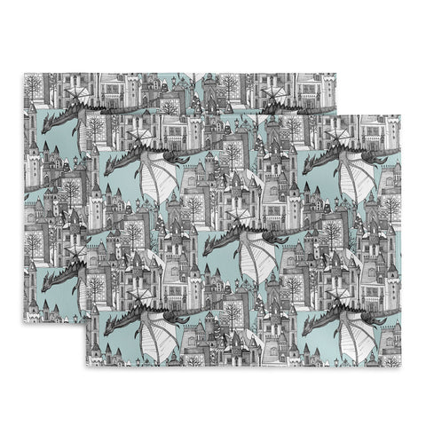 Sharon Turner Dragon Kingdom Winter Toile Placemat