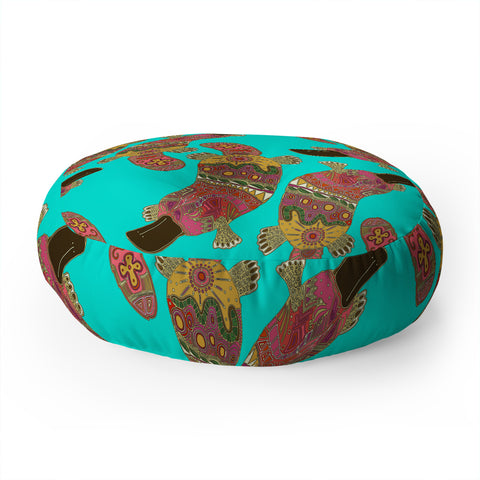 Sharon Turner Duck Billed Platypus Floor Pillow Round