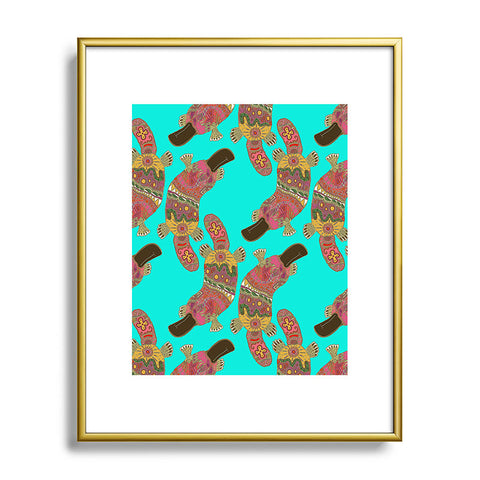 Sharon Turner Duck Billed Platypus Metal Framed Art Print