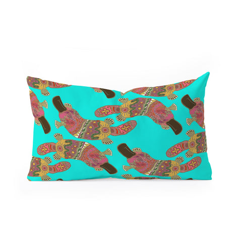Sharon Turner Duck Billed Platypus Oblong Throw Pillow