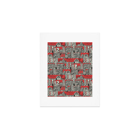 Sharon Turner dystopian toile red Art Print