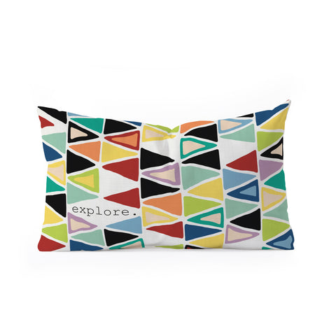 Sharon Turner Explore 1 Oblong Throw Pillow