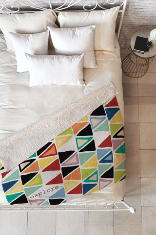 Sharon Turner Explore 1 Fleece Throw Blanket