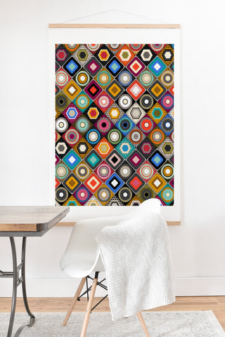 Sharon Turner festival diamond Art Print And Hanger