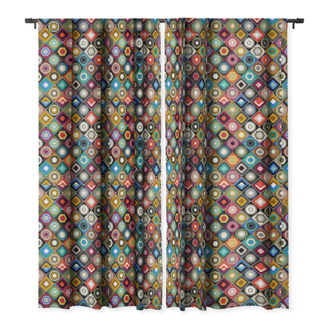 Sharon Turner festival diamond Blackout Window Curtain