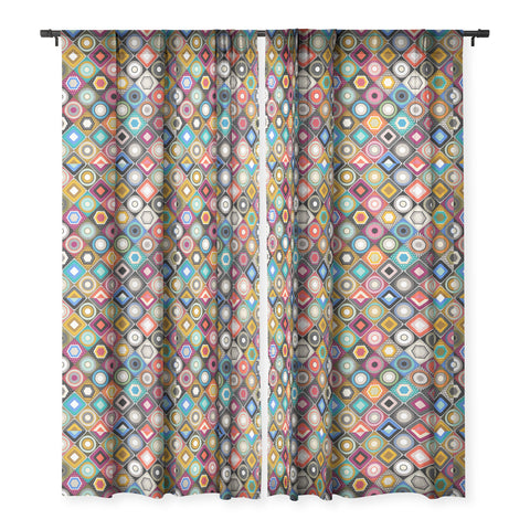 Sharon Turner festival diamond Sheer Window Curtain