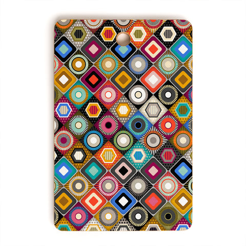 Sharon Turner festival diamond Cutting Board Rectangle