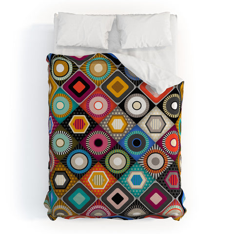 Sharon Turner festival diamond Duvet Cover