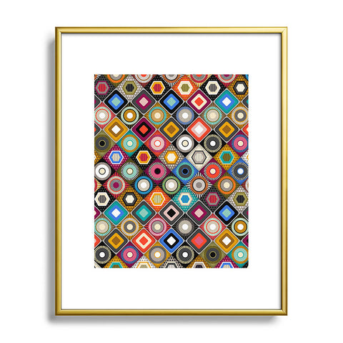 Sharon Turner festival diamond Metal Framed Art Print