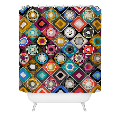 Sharon Turner festival diamond Shower Curtain