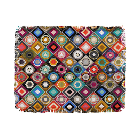 Sharon Turner festival diamond Throw Blanket