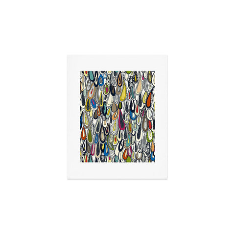 Sharon Turner festival droplets Art Print