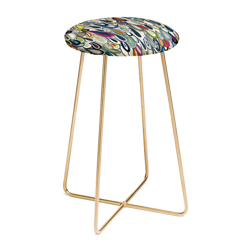 Sharon Turner festival droplets Counter Stool