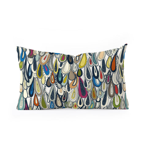 Sharon Turner festival droplets Oblong Throw Pillow