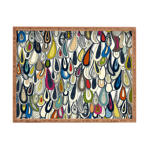Sharon Turner festival droplets Rectangular Tray