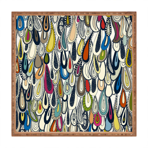 Sharon Turner festival droplets Square Tray