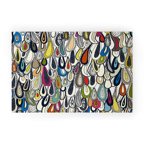 Sharon Turner festival droplets Welcome Mat