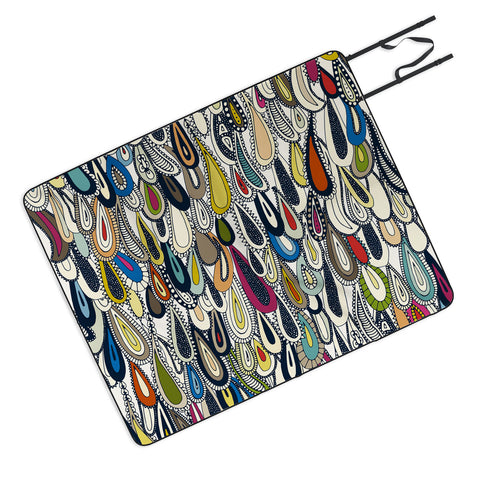 Sharon Turner festival droplets Picnic Blanket