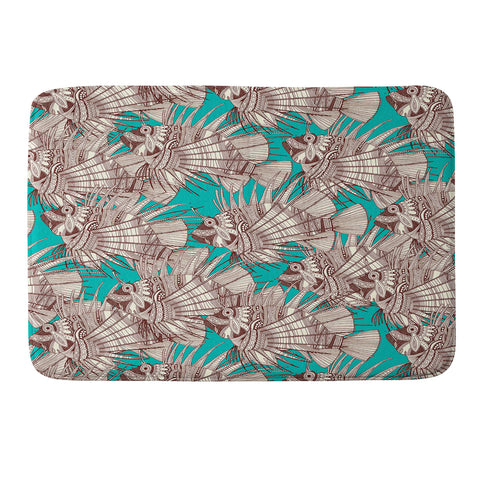 Sharon Turner fish mirage Memory Foam Bath Mat