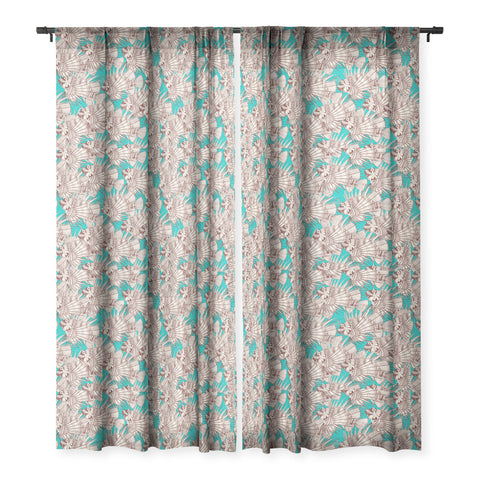 Sharon Turner fish mirage Sheer Window Curtain