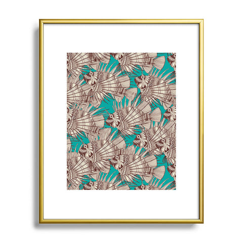 Sharon Turner fish mirage Metal Framed Art Print