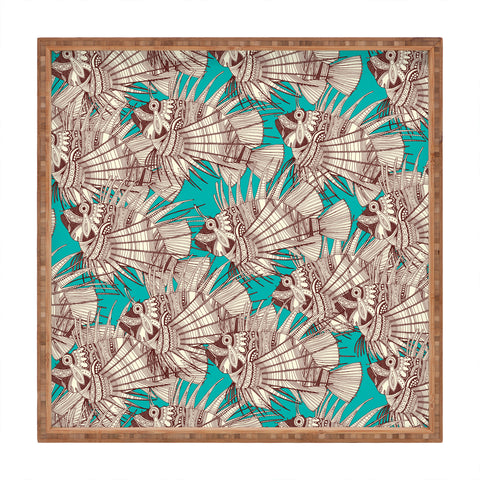 Sharon Turner fish mirage Square Tray