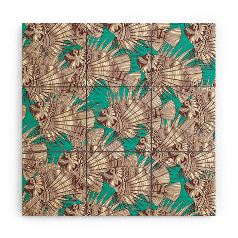 Sharon Turner fish mirage Wood Wall Mural