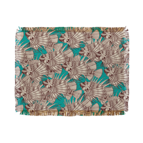 Sharon Turner fish mirage Throw Blanket