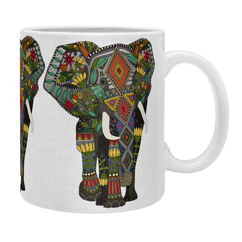 Sharon Turner floral elephant Coffee Mug