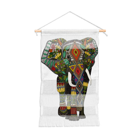 Sharon Turner floral elephant Wall Hanging Portrait