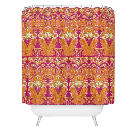 Sharon Turner Flourish 2 Shower Curtain