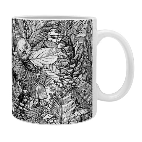 Sharon Turner forest floor black white Coffee Mug