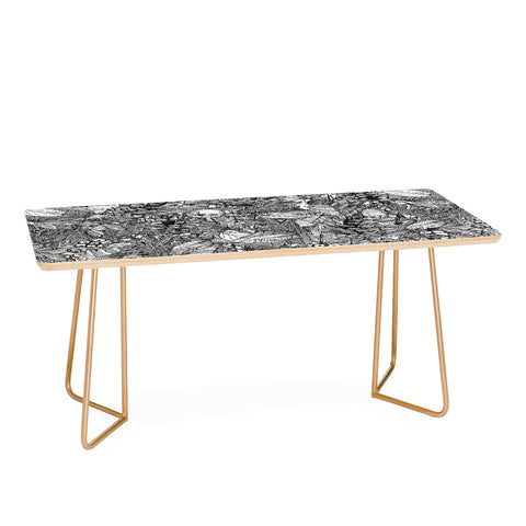 Sharon Turner forest floor black white Coffee Table