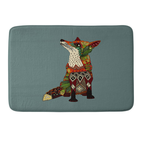 Sharon Turner fox love Memory Foam Bath Mat
