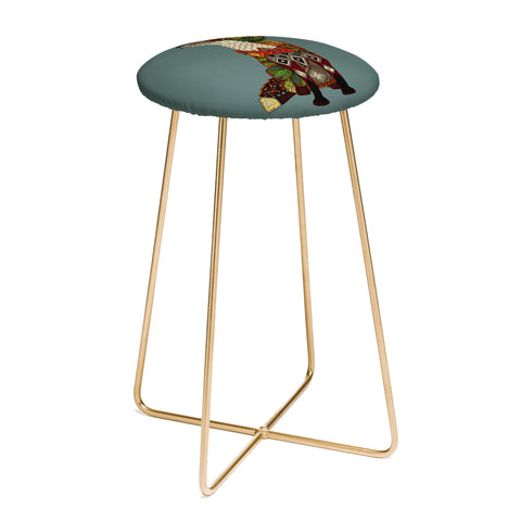 Sharon Turner fox love Counter Stool