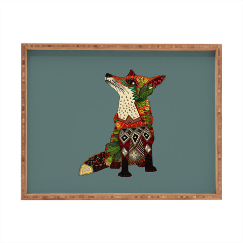 Sharon Turner fox love Rectangular Tray