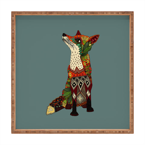 Sharon Turner fox love Square Tray