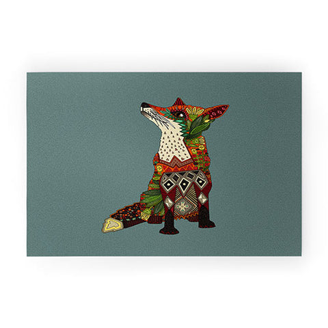 Sharon Turner fox love Welcome Mat