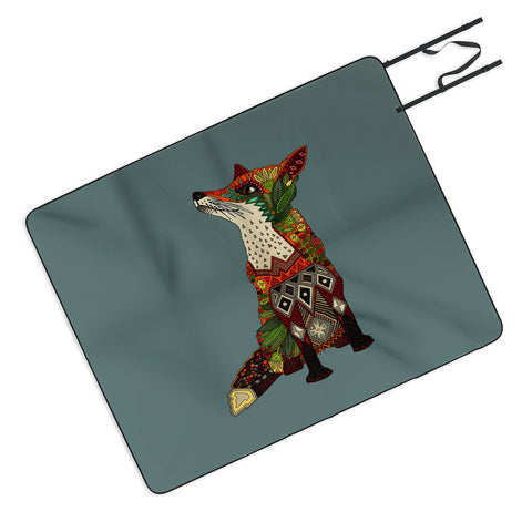 Sharon Turner fox love Picnic Blanket