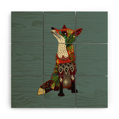 Sharon Turner fox love Wood Wall Mural