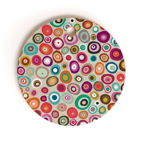 Sharon Turner freckle spot Cutting Board Round
