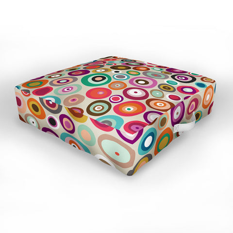 Sharon Turner freckle spot Outdoor Floor Cushion