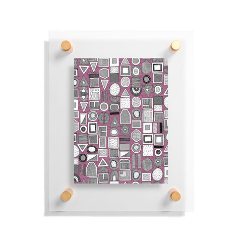 Sharon Turner frisson memphis bw berry Floating Acrylic Print