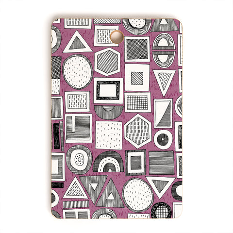 Sharon Turner frisson memphis bw berry Cutting Board Rectangle
