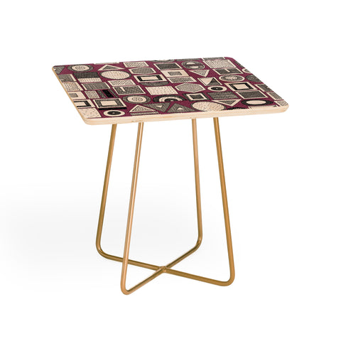 Sharon Turner frisson memphis bw berry Side Table