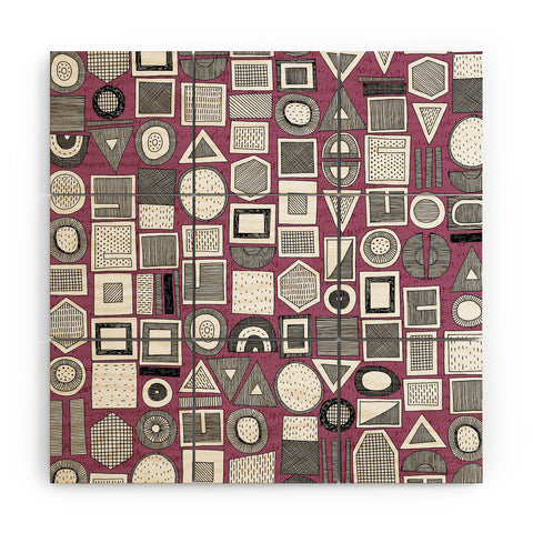 Sharon Turner frisson memphis bw berry Wood Wall Mural